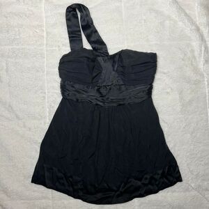 Bebe y2k Black One Shoulder Blouse